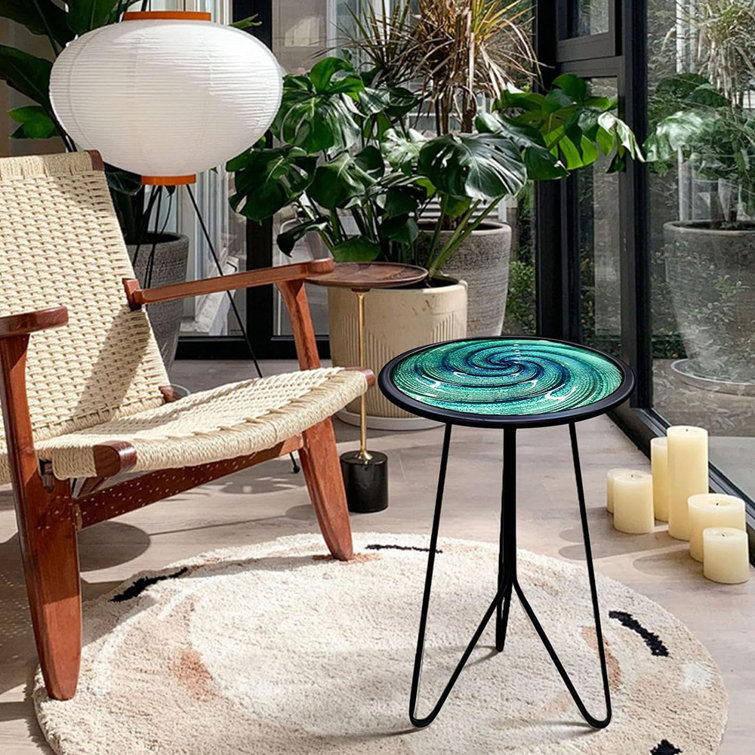 12 inch round sales end table